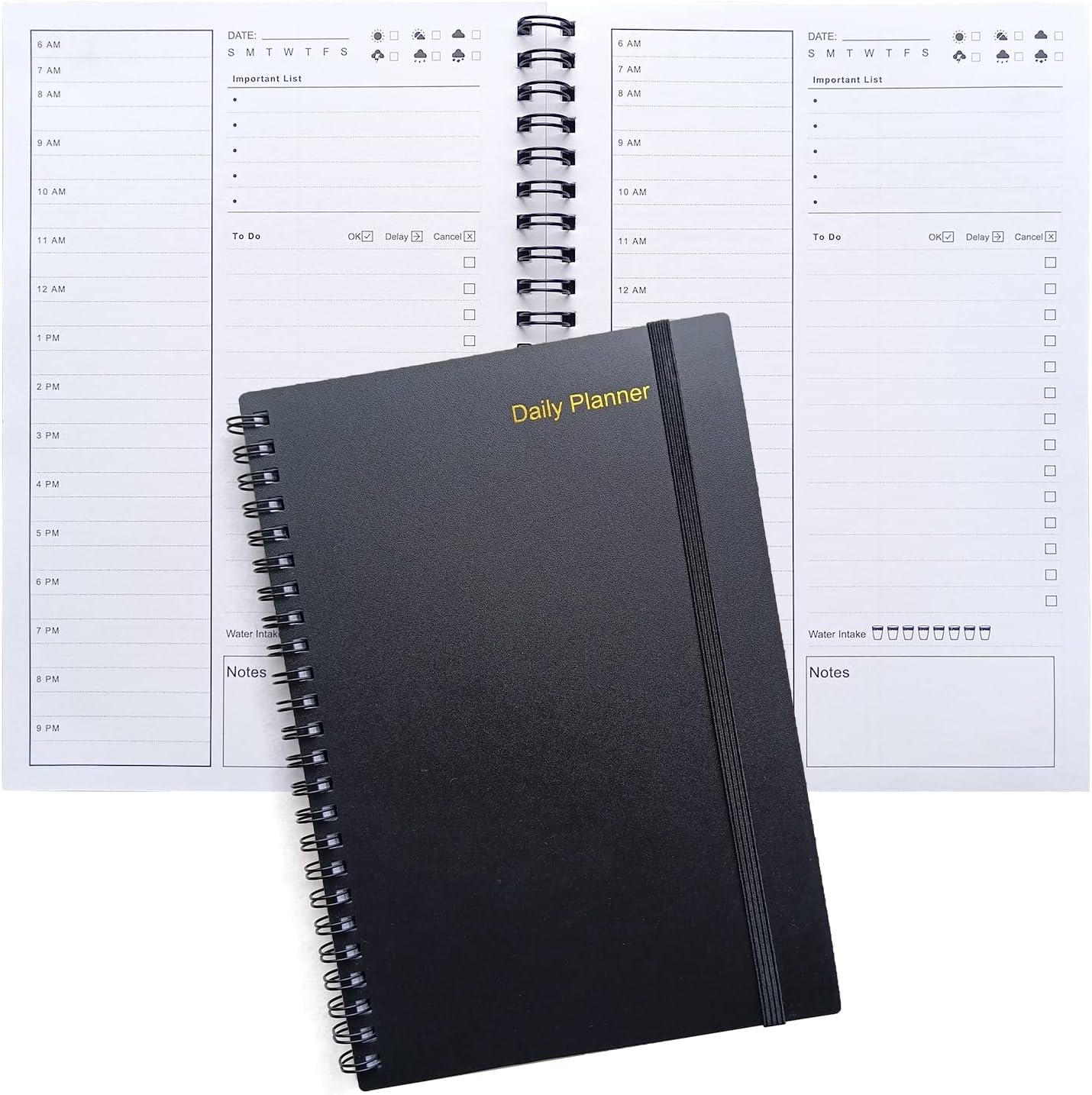UtyTrees To Do List Notebook, Daily Planner Undated