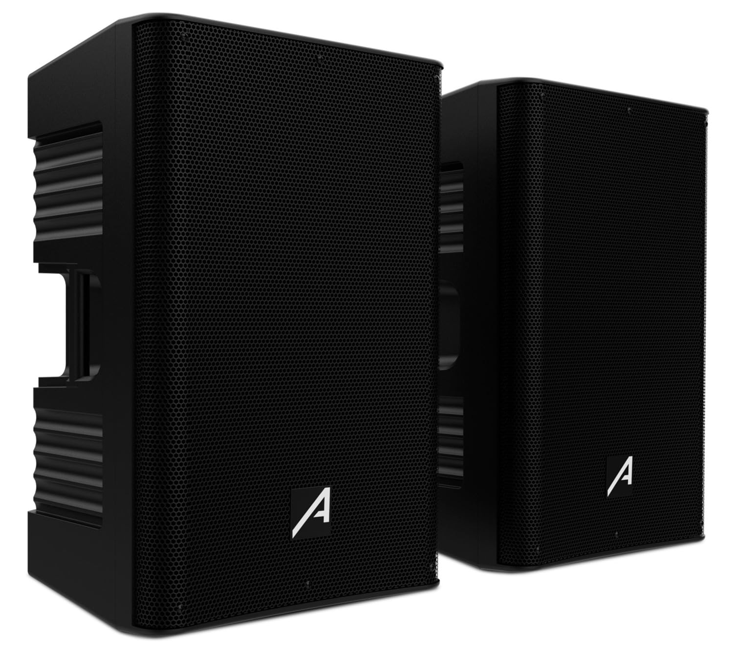 Audibax Freeport 215P - Lot de 2 Enceintes Passives 15" - Puissance 600W+600W - Enceintes Puissantes et Claires - Montage sur Pied ou au Sol - Grande Portabilité - Idéal pour Les Concerts