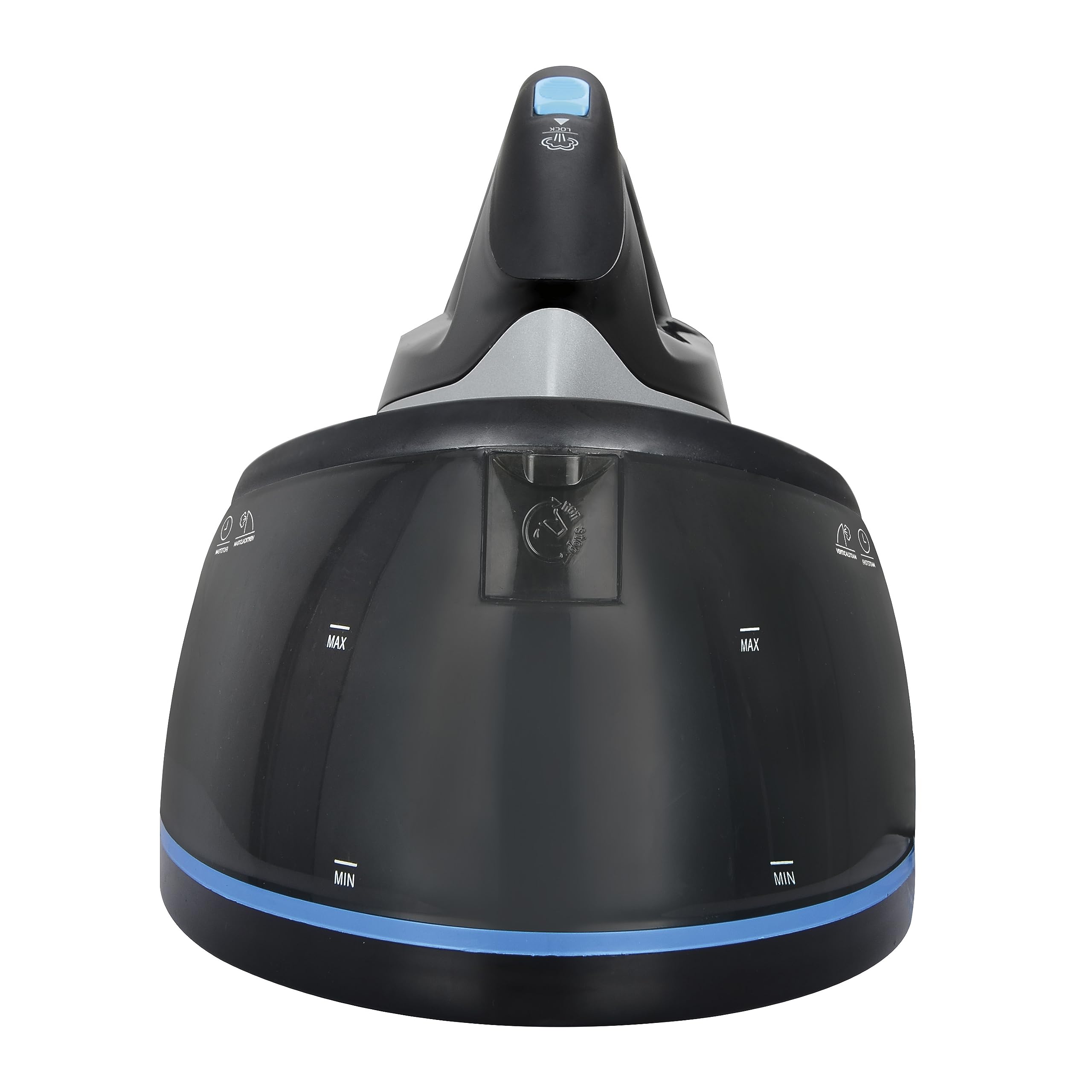 Jocca Centrale Vapeur 2400W Reservoir 2L Semelle Ceramique Repassage Vertical et Horizontal Noir et Bleu