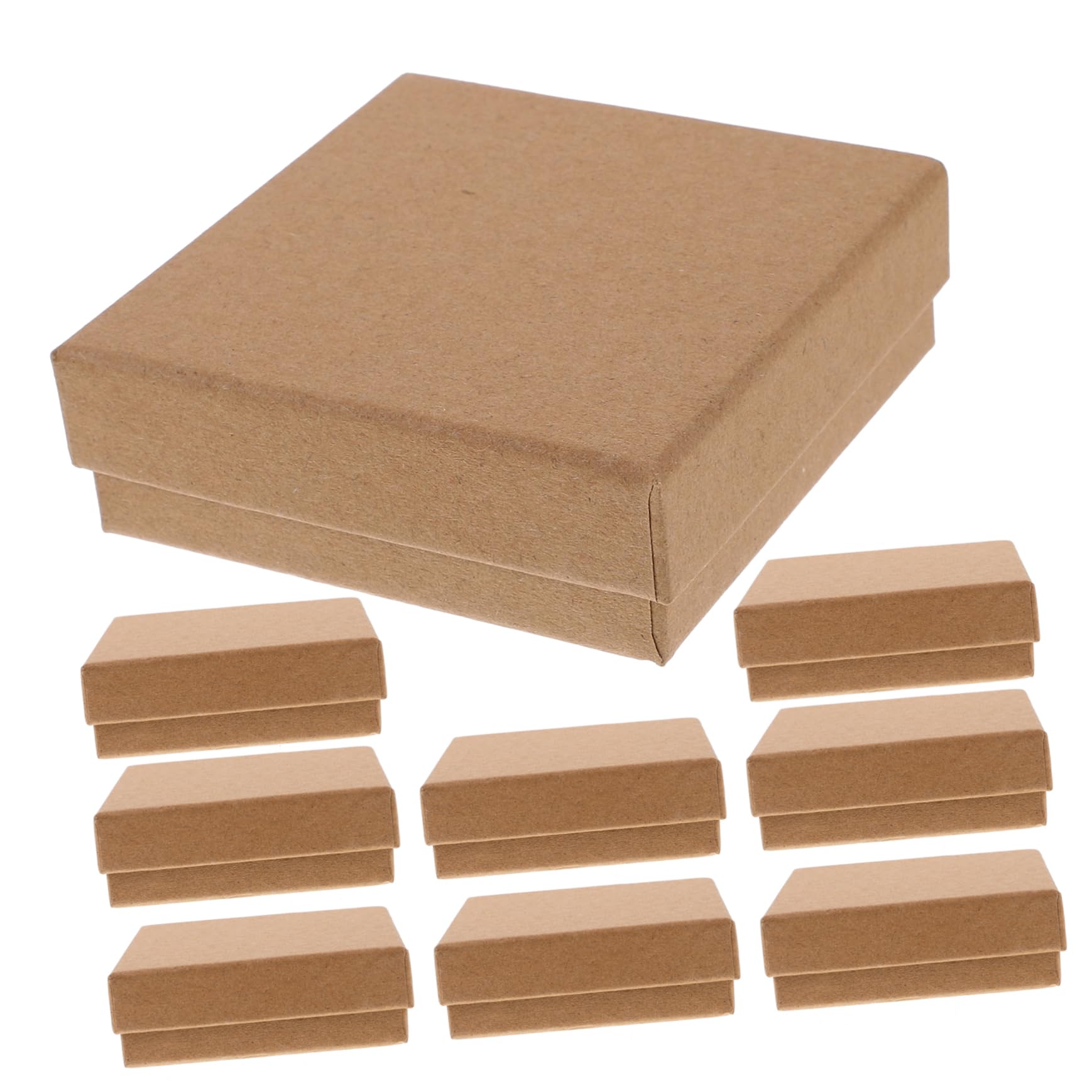5 Zestawów Pudełko Na Biżuterię W Stylu Vintage Z Papieru Pakowego Podsadzkarz Kartonowe Pudełka Z Wieczkami Pudełka Wysyłkowe Opakowanie Wysyłka Sześcian Brown Papier 10 Szt.*5