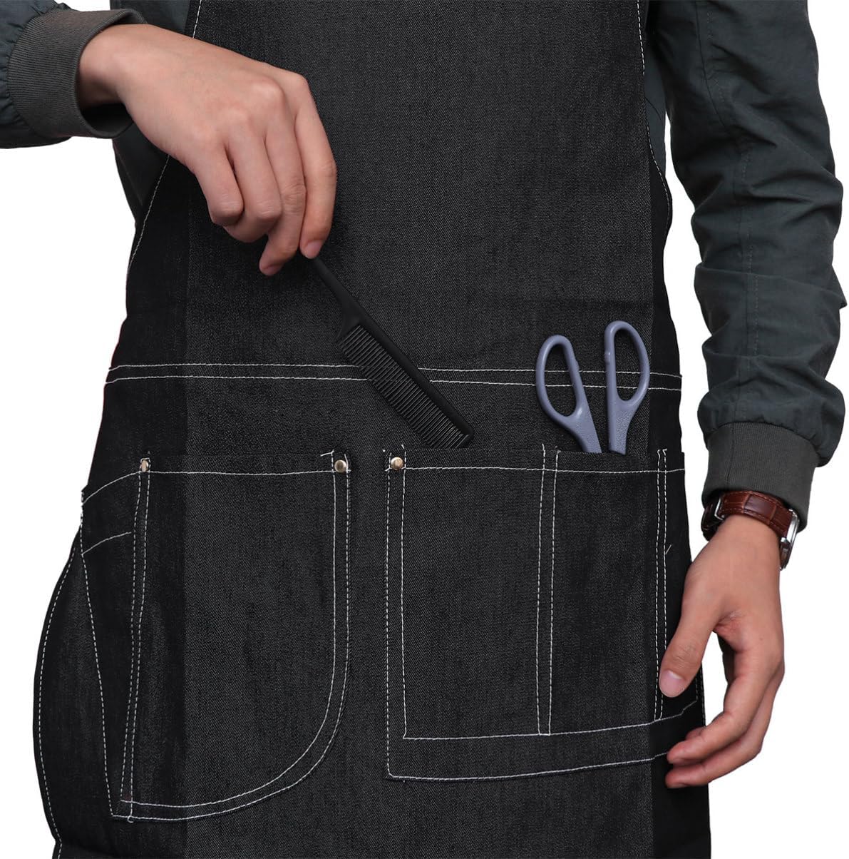 Hairstylist Apron Multi Use Pocket Apron Professional Haircut Apron Waiter Pocket Apron Hairdresser