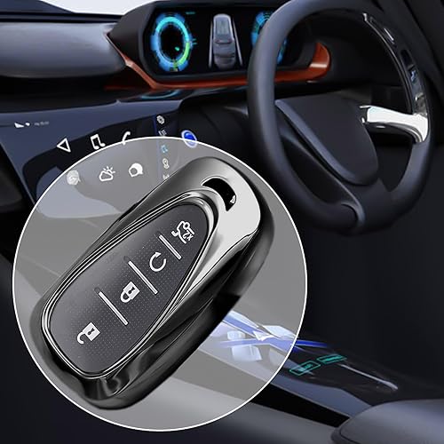 Miniatura 7 de Funda inteligente de TPU suave de alta calidad compatible con Chevy Equinox Traverse Malibu Camaro Cruze Blazer Spark Sonic Impala Trax Bolt-2345