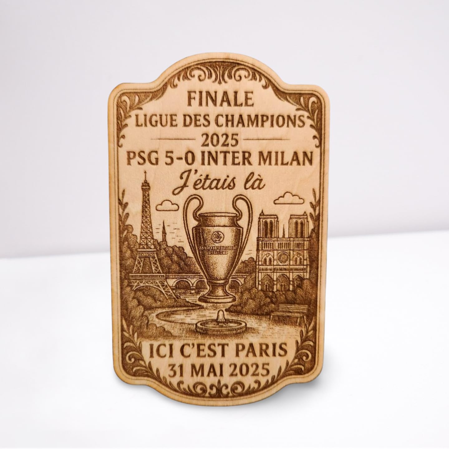 Aimant PSG - Parcours Finaliste Coupe De France 2018-2019 - Support Frigo Collection