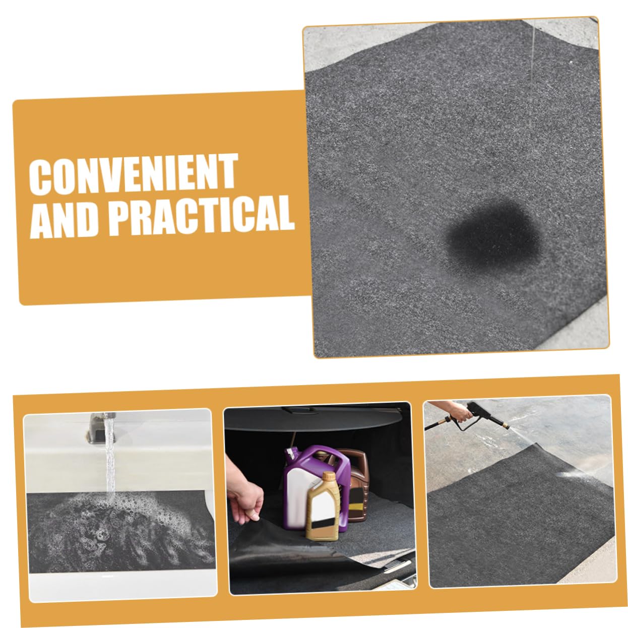 ABOOFAN Tapis de Garage en Feutre, Protection du Sol Les Fuites D'huile, Réutilisable et Facile à Entretenir pour Atelier et Garage