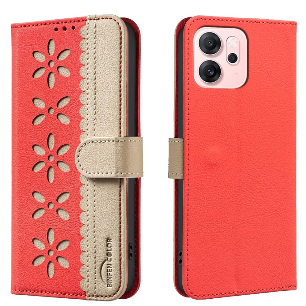 Protection Oppo A58 4G contre chutes et rayures étui rouge - 5