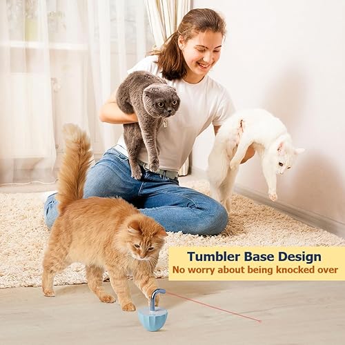 Miniatura 3 de Juguetes para gatos de interior puntero láser, juguete interactivo para gatos adultos aburridos de interior, juguetes automáticos para gatos,