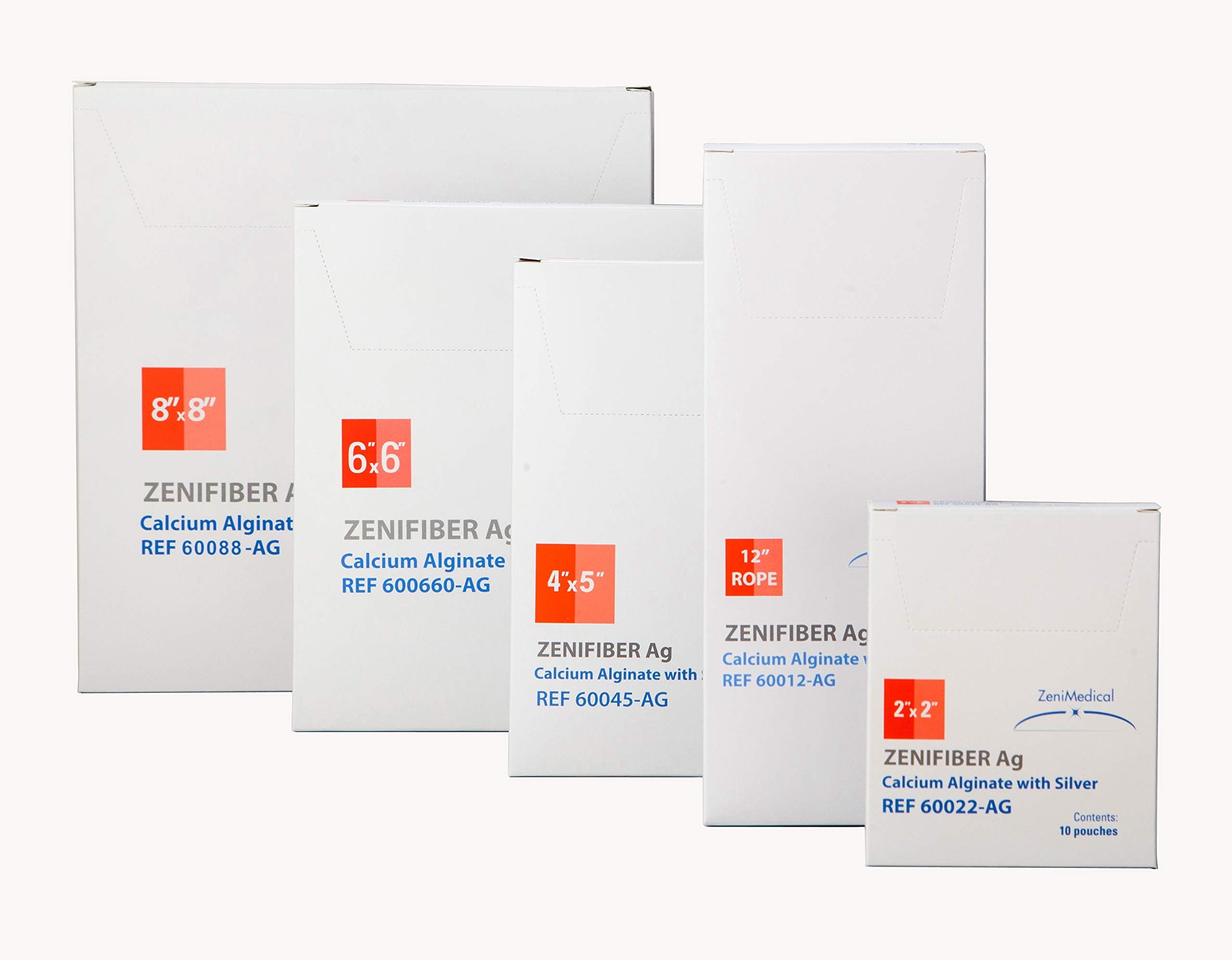 ZeniFiber - Calcium Alginate Advanced Wound Dressing with Silver (12" Rope)