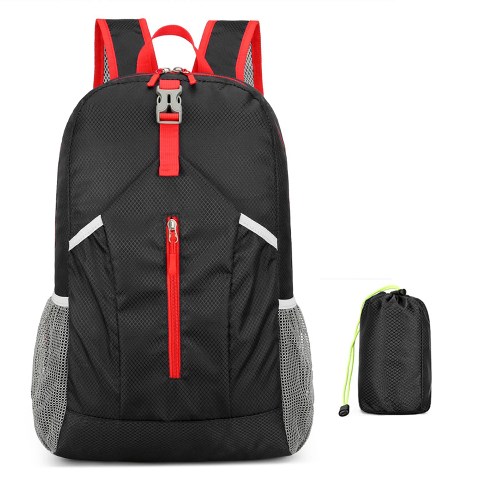MICFENY Hiking Daypack Ultralightweight Packable Backpack Splashproof Foldable Pack Travel Daypack for Outdoor Camping Climbing