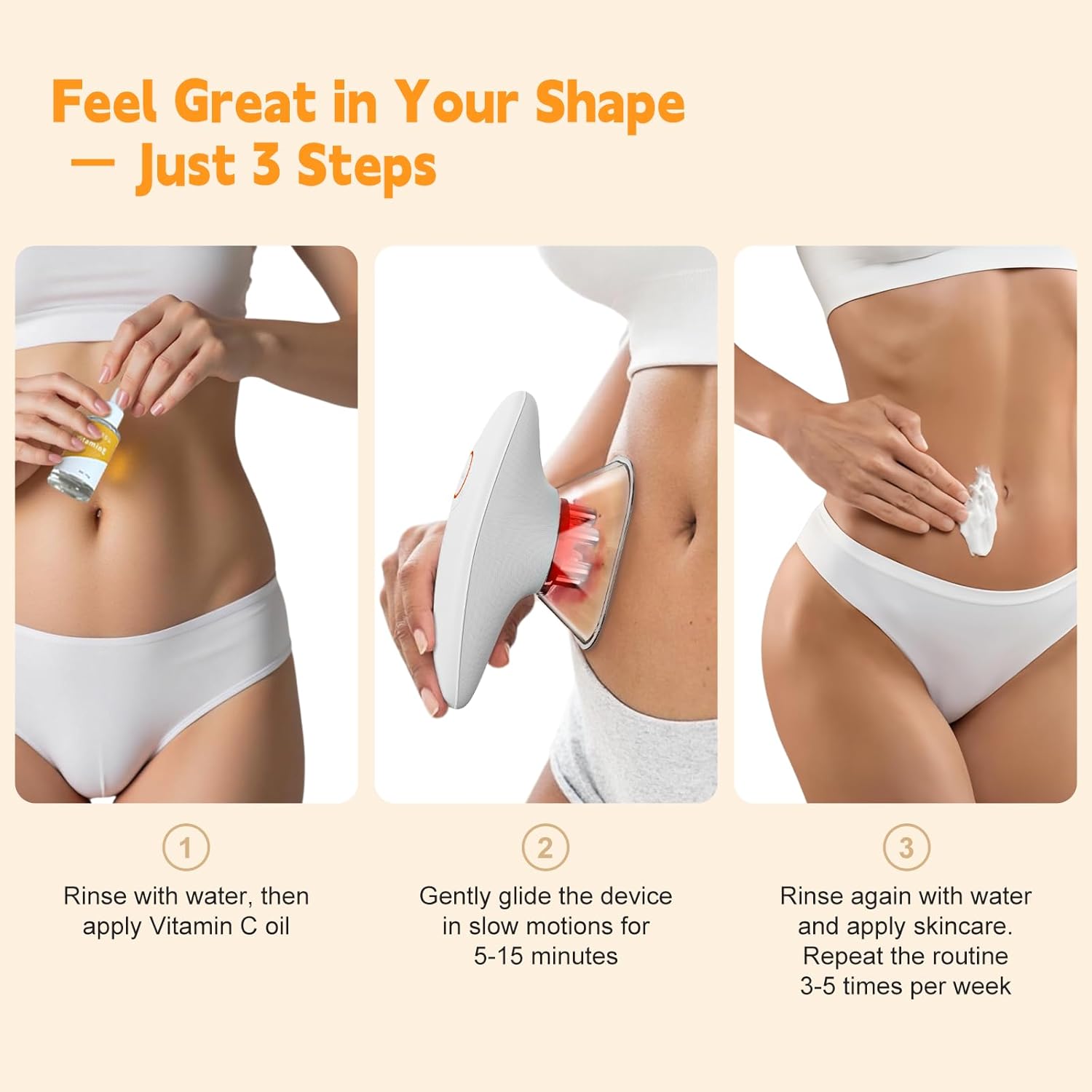 cotsoco 3-in-1 Body Sculpting Machine - Cellulite Remover Massager for Stomach, Arms, Legs, Lymph Drainage Massage & Skin Firm Tool at Home for Women - Image 5