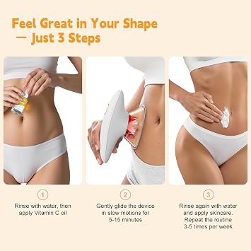 cotsoco 3-in-1 Body Sculpting Machine - Cellulite Remover Massager for Stomach, Arms, Legs, Lymph Drainage Massage & Skin Firm Tool at Home for Women