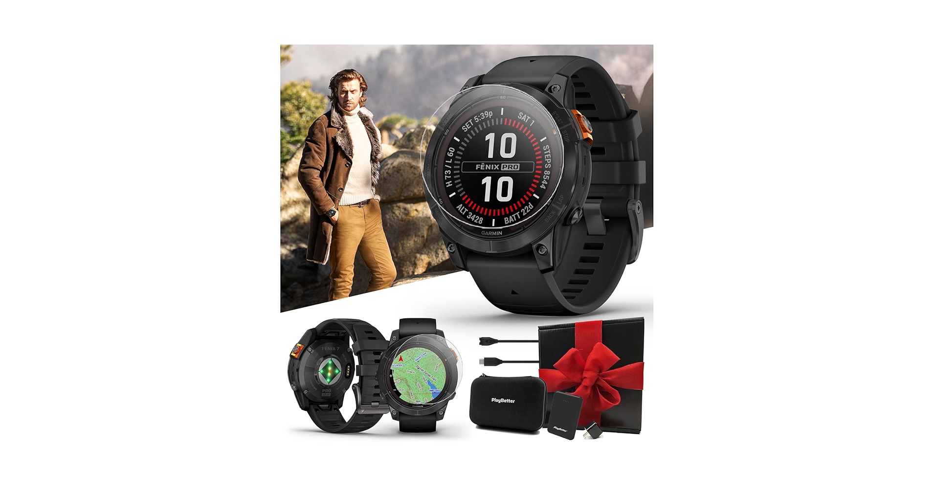 Amazon.com: Garmin Fenix 7X Pro Solar (Slate/Black) Multisport GPS