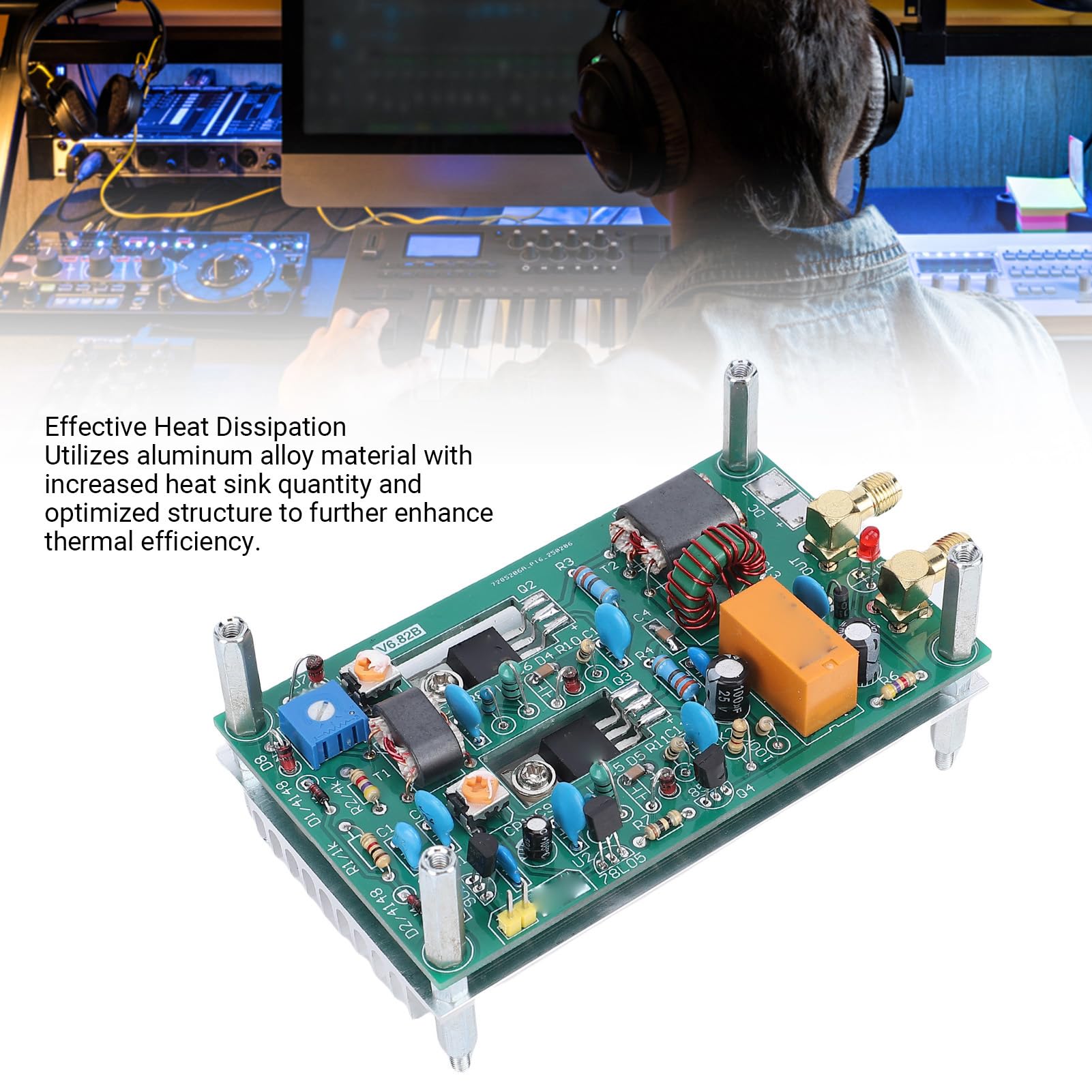 Cocoarm Amplificateur de Puissance HF 30W, Linéaire 3-28MHz