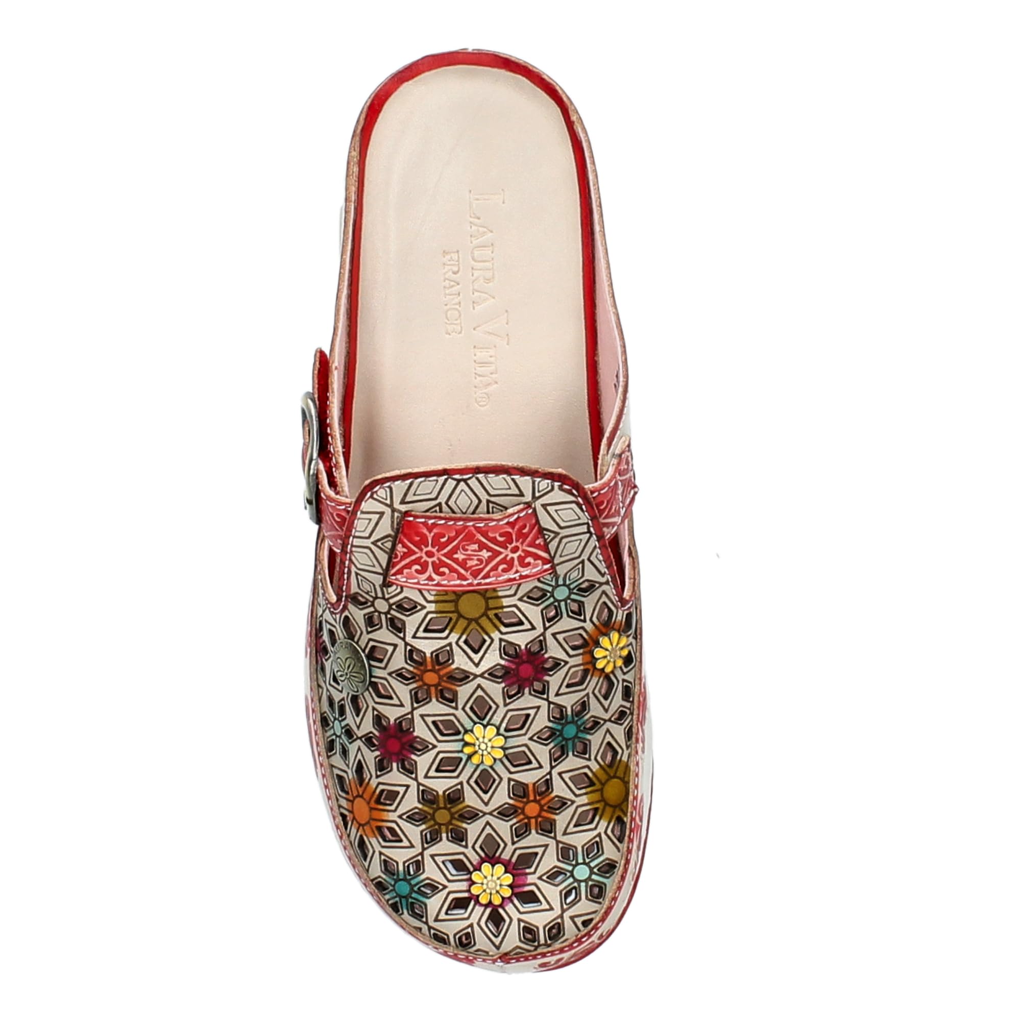 LAURA VITA Mules en Cuir pour Femmes Dorry 01