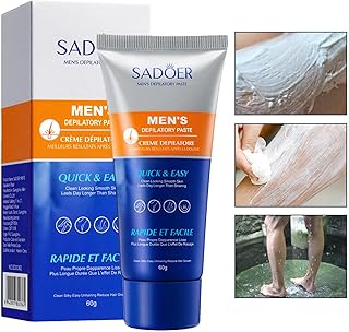 Creme Depilatório para Homens - Creme Pêlos Indolor Ação Rápida,Creme Depilatório Pele Sensível para Peito, Costas, Braços, Pernas e Axilas, Pelos Indesejados Iytefeki