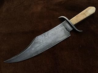 Sufi Damascus Custom Handmade 5160 Spring Steel Aged Juan Padillo Bowie Knife, Replica Jim Bowie, Museum Replica, Gift for Father, Historical Bowie Knife