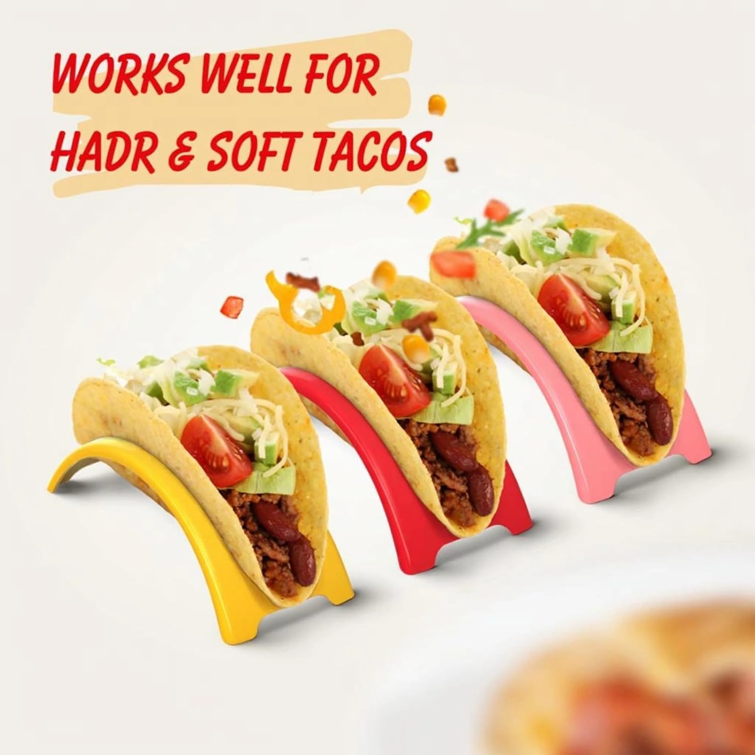 Modern 12Pieces Tortillas Display Tacos Holder for Organized Storage At Gatherings Kitchen Accessory