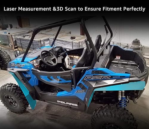 Miniatura 2 de A & UTV PRO Aletas de barro contra salpicaduras, extensiones de guardabarros, delanteros y traseros para Polaris RZR XP4 1000 Turbo 2014-2023,