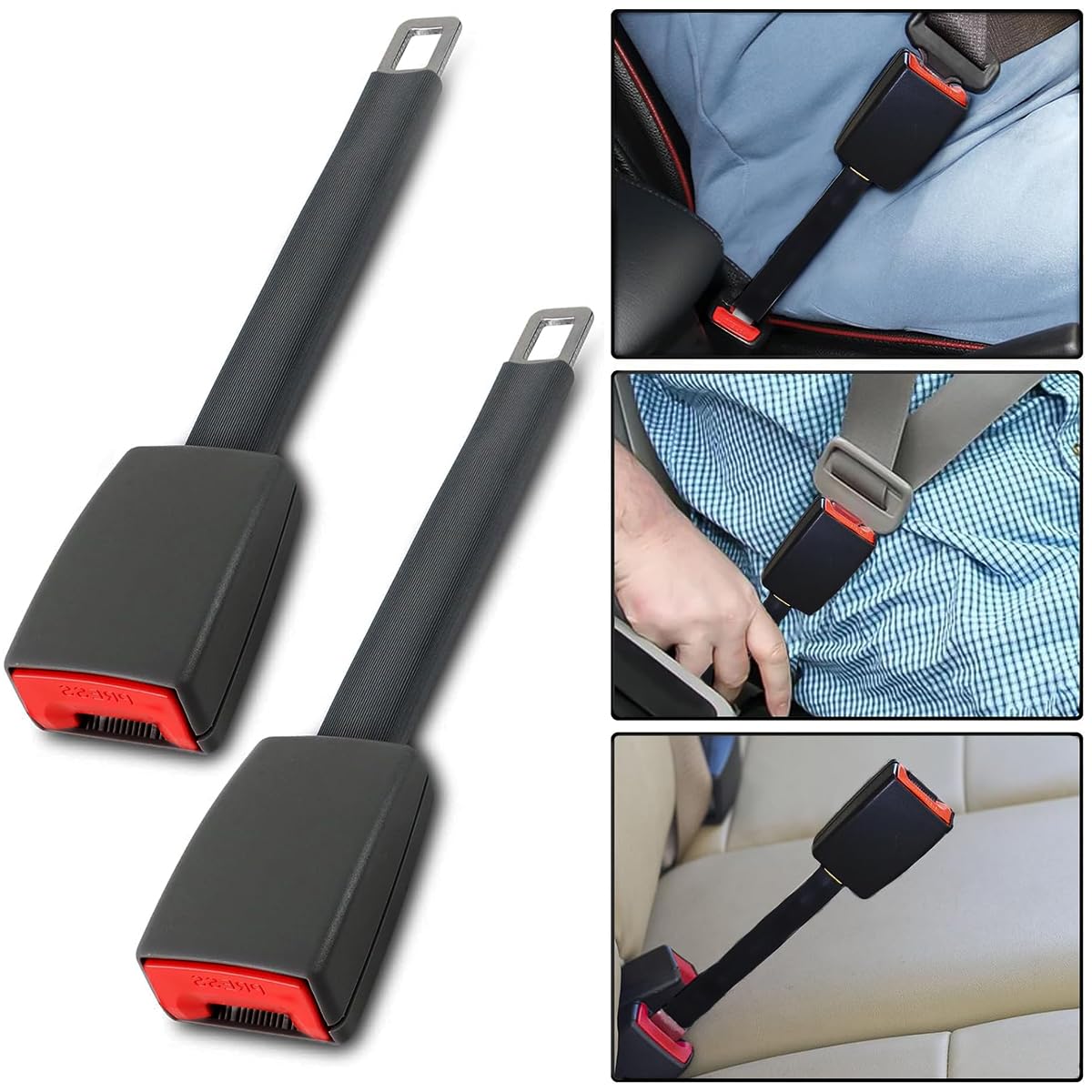 2 Pezzi Auto Accessori Ricambio, 25cm/10.24in, Auto Accessori Interni, Adatto per la Maggior Parte delle Parti Auto (Nero)