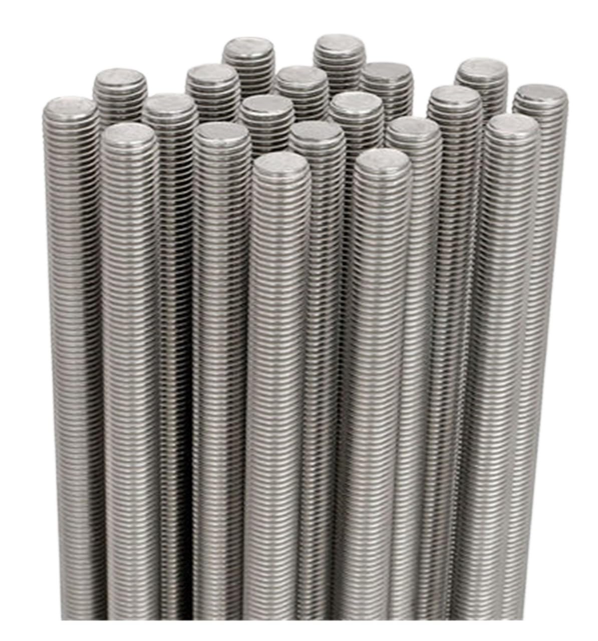 Varilla roscada, 100/200/300/500 M10 Largo 316 Varilla de Rosca Completa de Acero Inoxidable arnés de Barra de Alambre Tira de Dientes Tornillo Varilla Paso de 1,5 mm(M10x1.5mmx105mm)