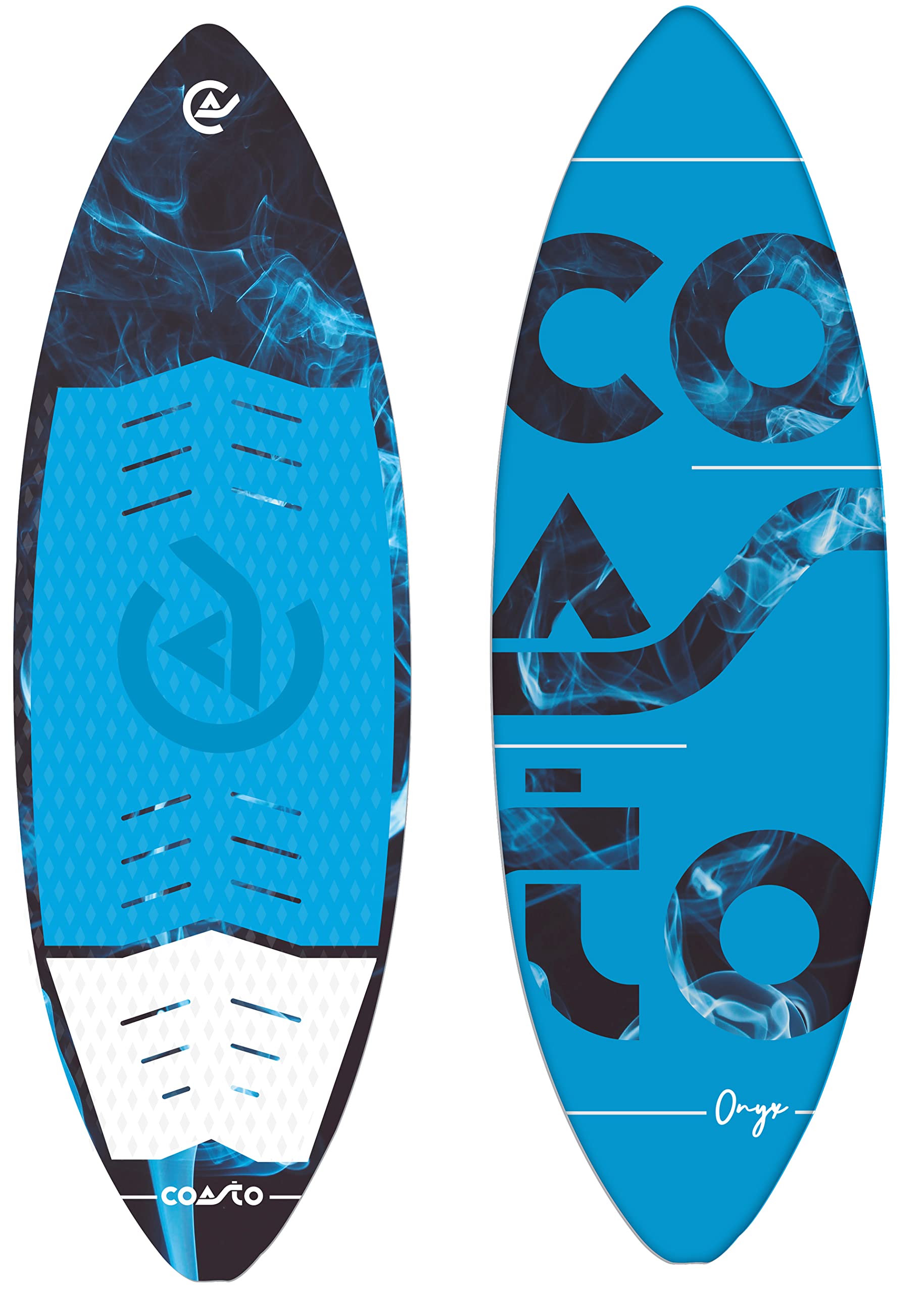 Coasto - Wakesurf Onyx PB-​CWKSONYX - Planche Légère, Confortable et Pratique - Stable, Rapide et Agréable à Manier - 3 Ailerons - Riders Débutants à Intermédiaires - Charge Maximale 90kg - 160 x 50 cm