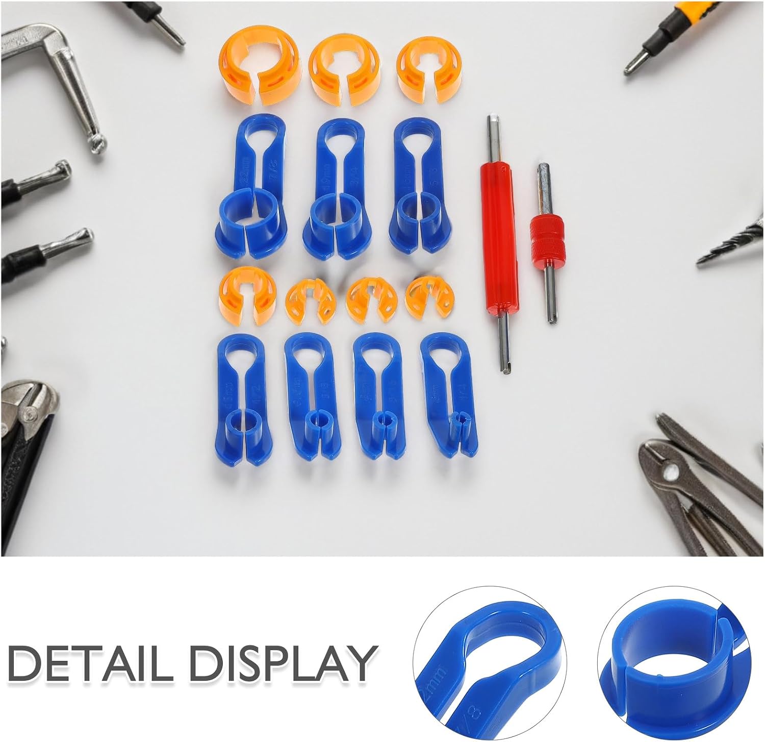 2 Boxes Car AC Fuel Line Disconnect Tool - Quick Disconnect Tool Core Remover for Auto AC Cooling Hose Repair, Workshop and Home Garage Use
