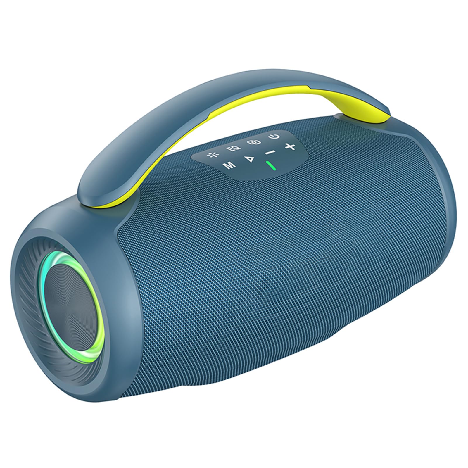 Cocoarm Altoparlante BT Portatile Altoparlante Wireless 50W con Luci BT 5.3 RGB Batteria da 6000 MAh Bassi Potenti per Feste in Casa Viaggi all'aperto (BLUE)