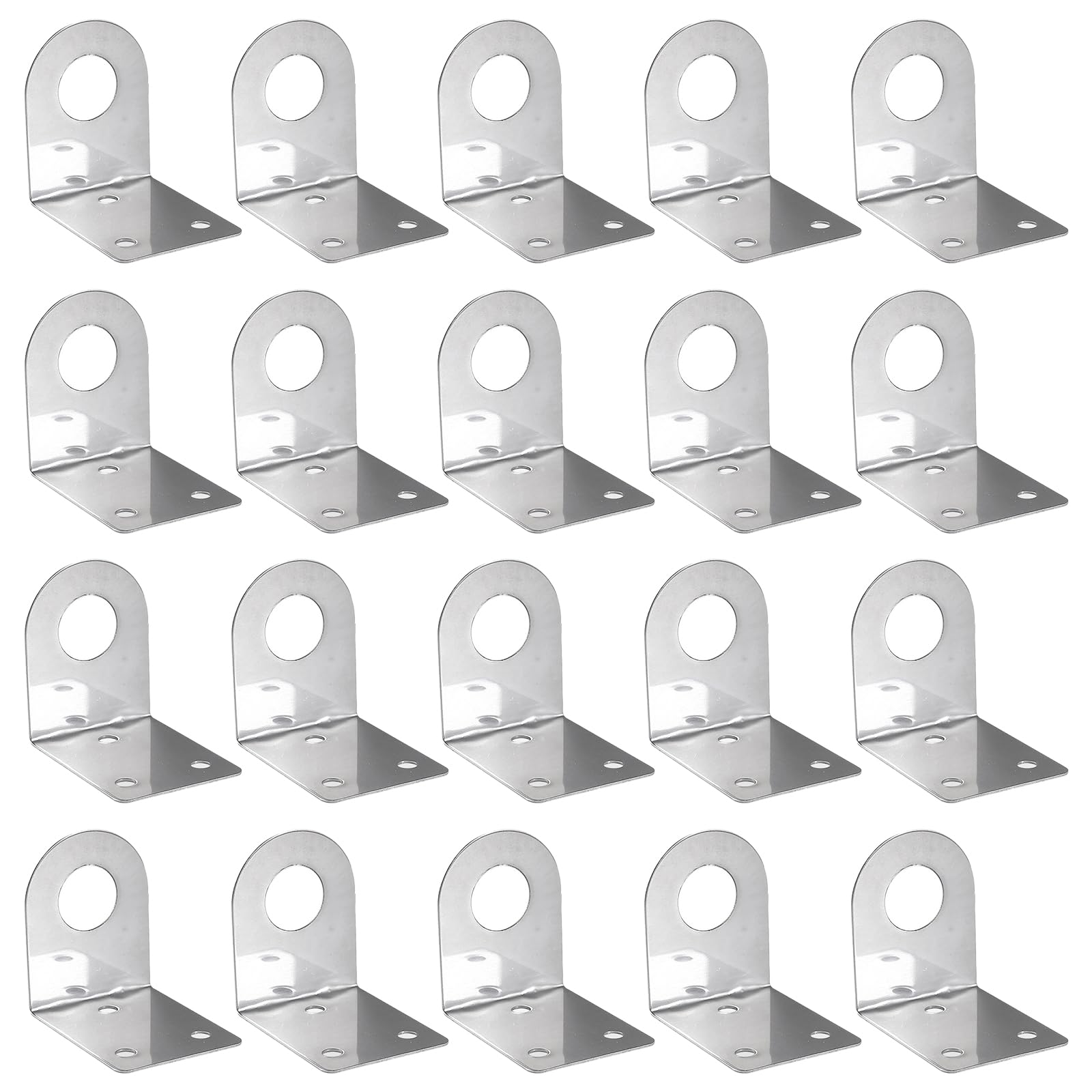Jazuaiao B 20Pcs Stainless Steel Faucet Mounting Racket Hanging Plate Athroom Water Faucet Racket Kitchen Accessories Stainless Steel