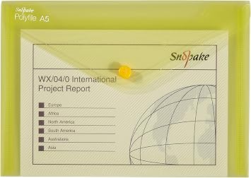 Snopake Polyfile Classic Wallet File Polypropylene A5 Assorted Ref 11395 (Pack 5)