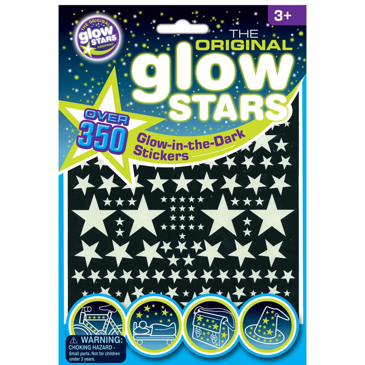 Over 350 Glow in the Dark Star Stickers - by the Original Glow Stars Company
