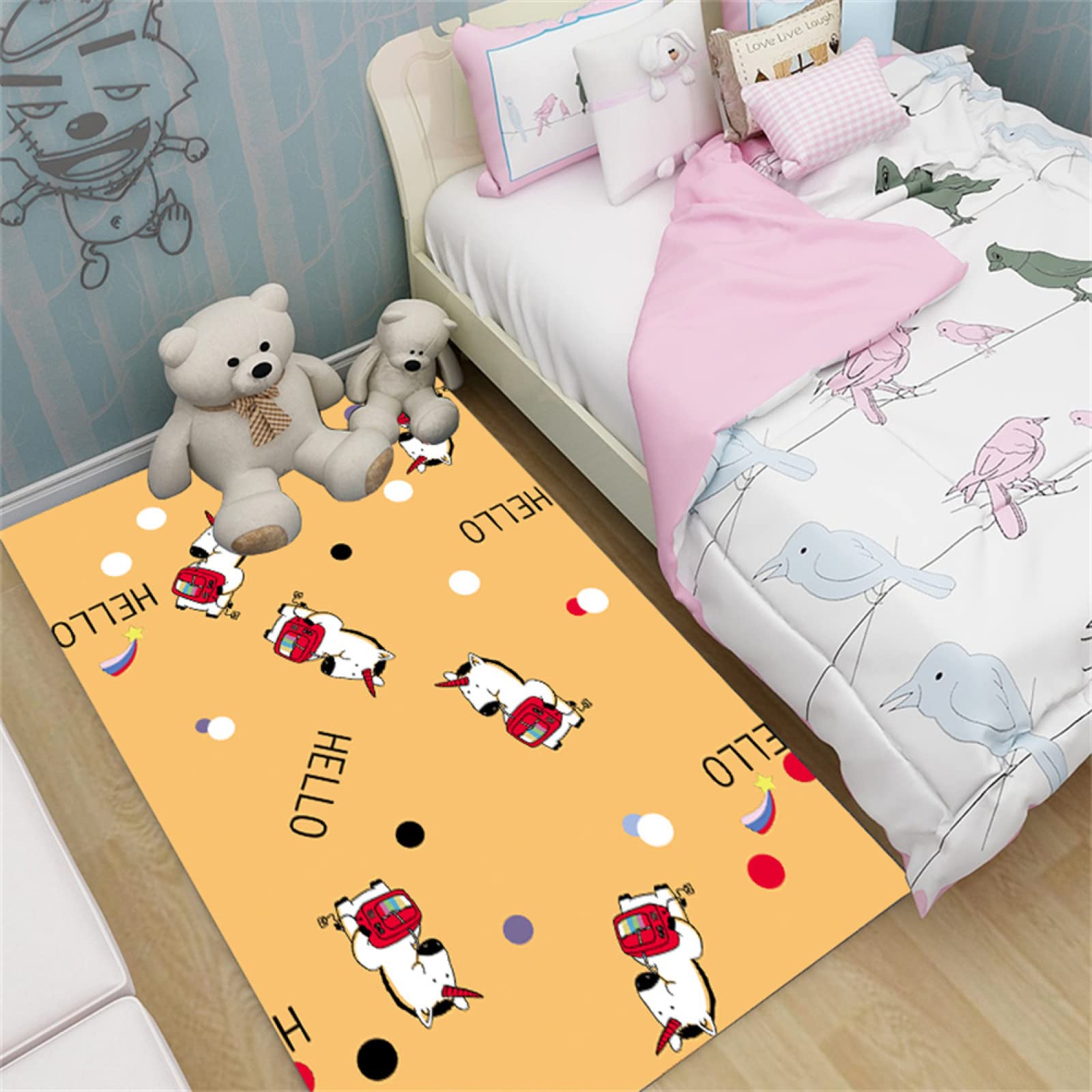 Tapis antidérapant fini les glissades avec ce tapis salon absorbant
