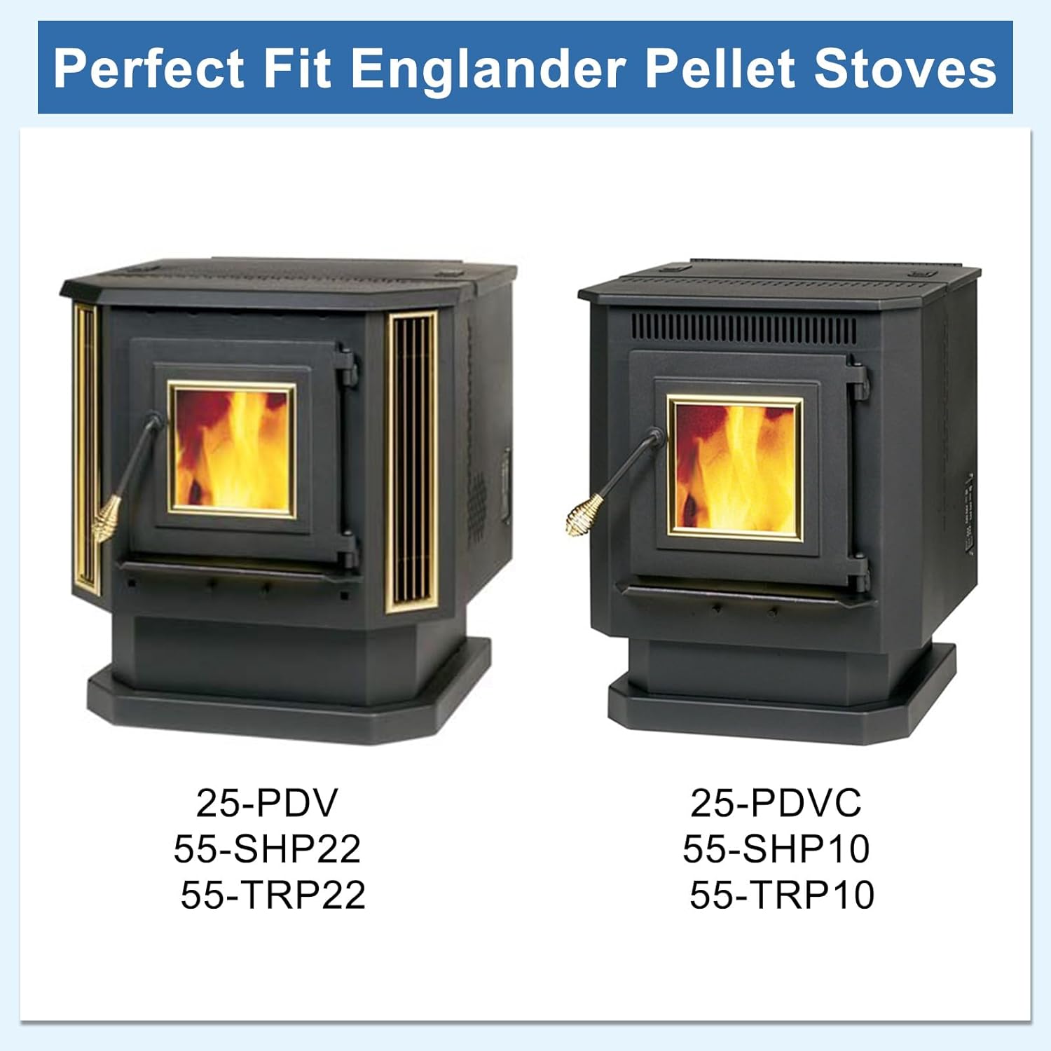 Criditpid Replacement PU-UCF204-12 Auger Bearing for Englander 25-PDVC, 55-SHP10, 25-PDV Pellet Stoves, 2 Pack Auger Bearings with Grease Fitting.