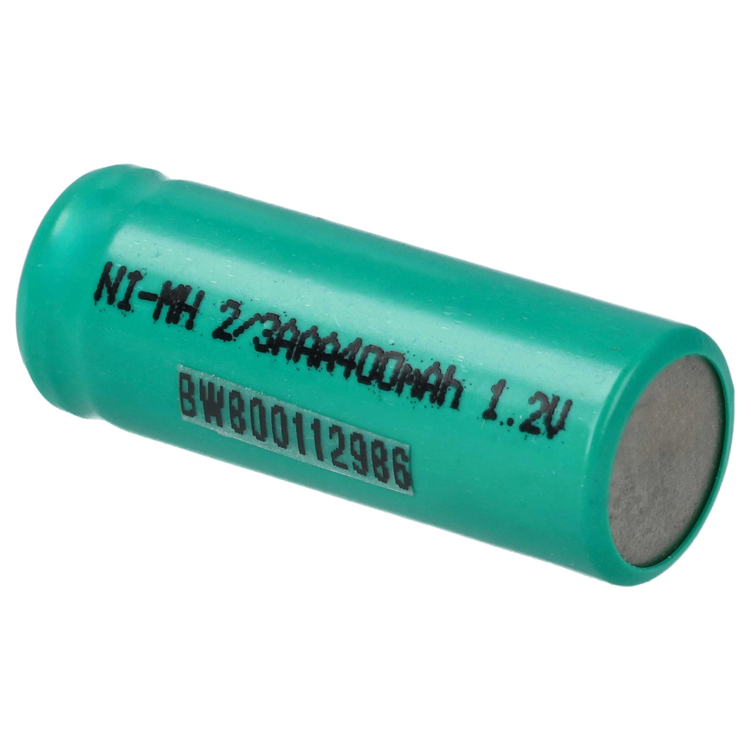 vhbw 10x Akku-Rohzellen Ersatz für 2/3AAA für Akkus