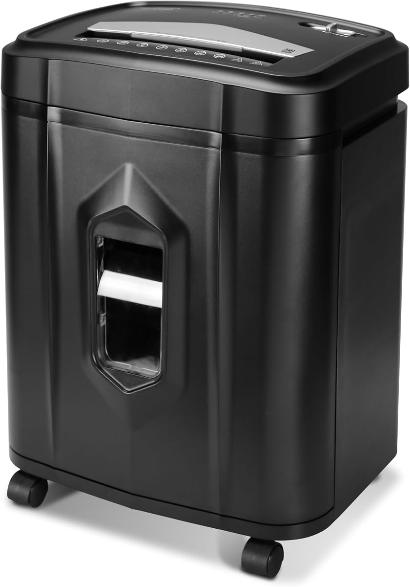 AU1235MA Professional Grade 12-Sheet High Security Micro-Cut Paper and Credit Card Shredder/ 20 Minutes Run/Security Level P-5