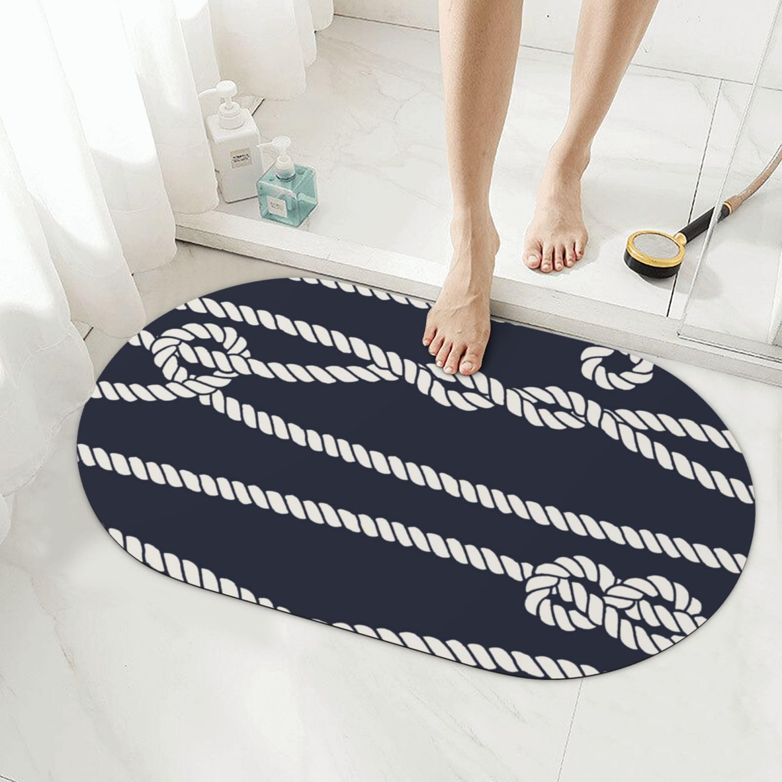 Tapis de bain séchage rapide super absorbant pour sol de salle de bain sec