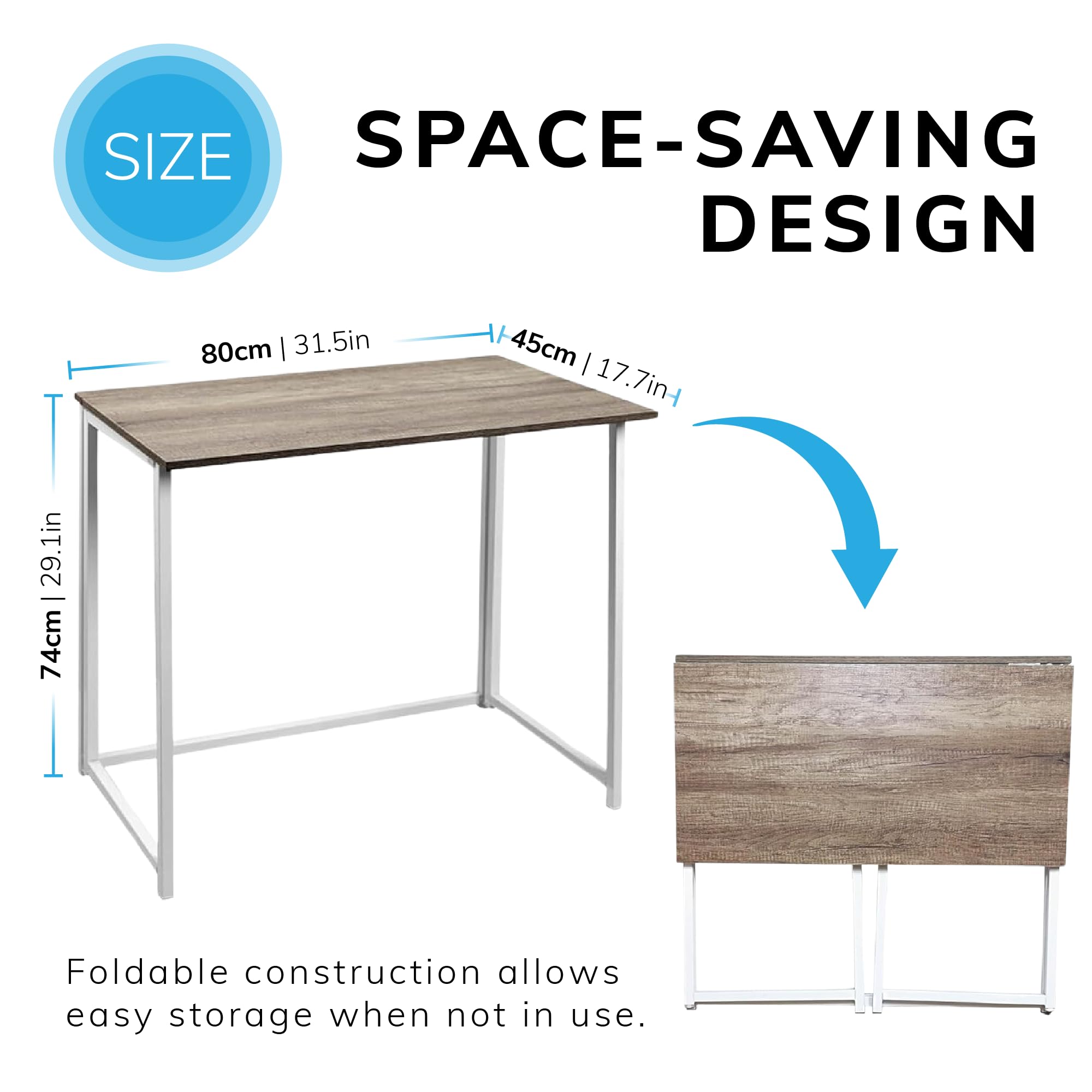 Home Styles Naples White Compact Computer Desk & Hutch - 5530-190 - Homestyles