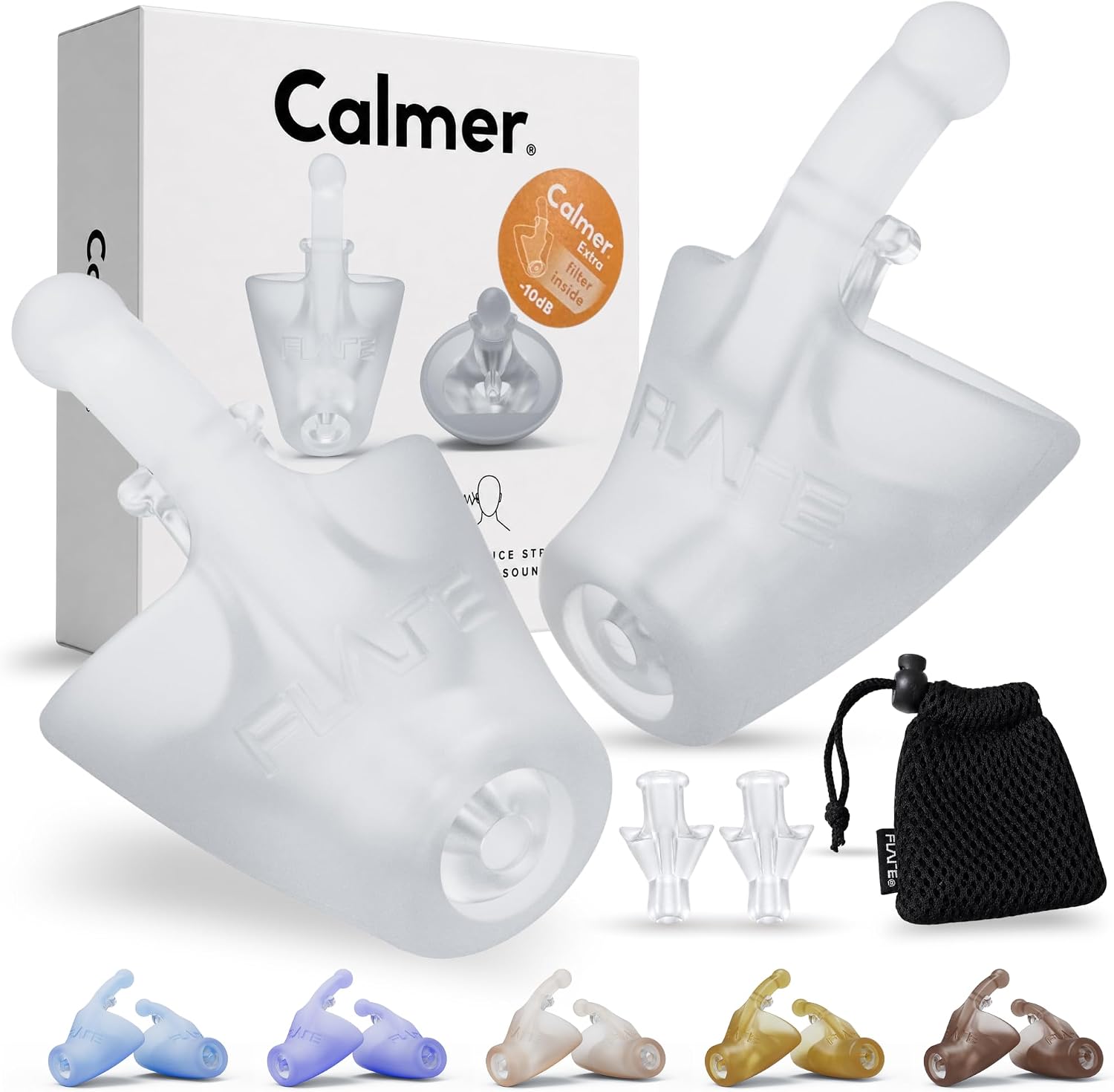 Flare Audio Calmer Extra | Noise Reducing Ear Plugs Alternative