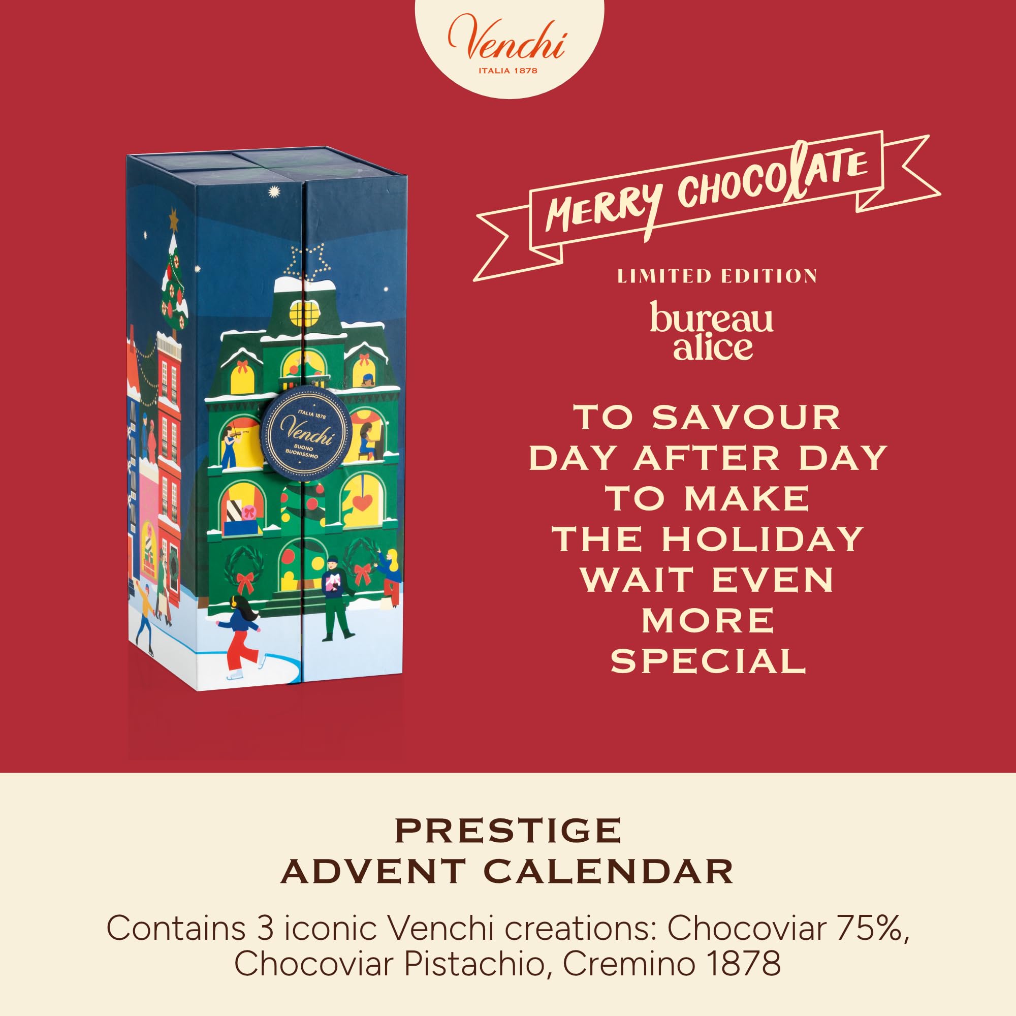 Venchi, Prestige Advent Calendar 2025, with 29 Assorted Chocolates