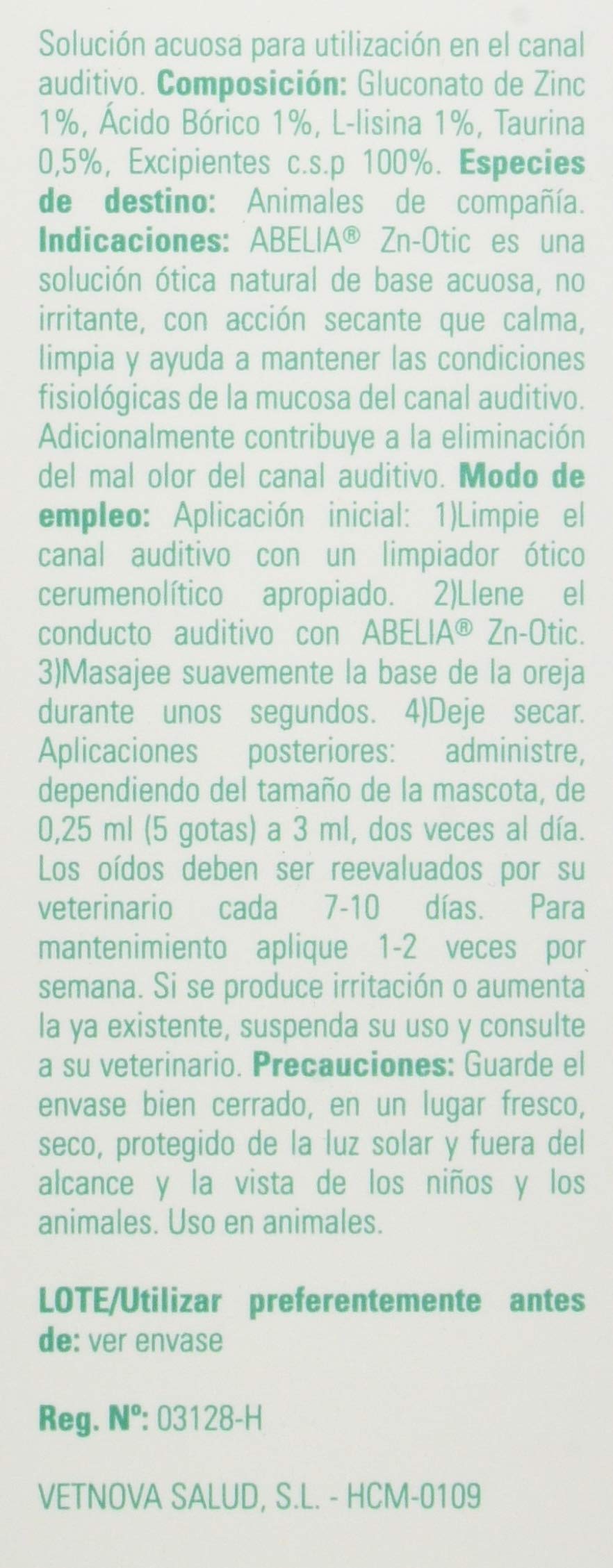 Abelia Zn-Otic Solución Ótica 59ml