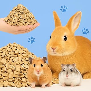 Umi Pet Decomposition Mat – Orange Scented Natural Wood Bedding for Small Animals – Dust-Free, Absorbent, Odor Eliminating Litter (1.1 lbs)