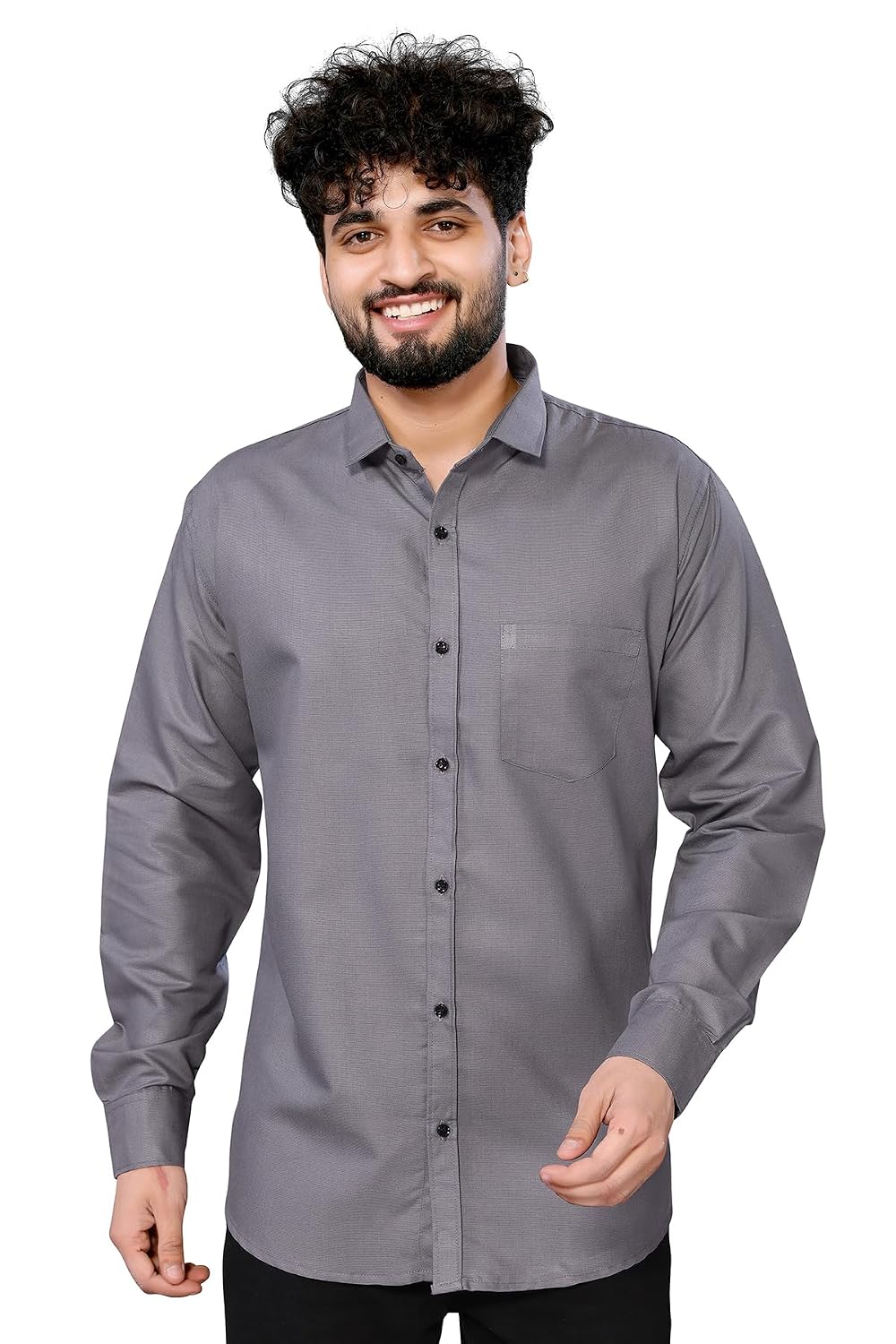 Anand Men's, Solid Full Sleeves Regular Fit Cotton Shirt - White_Men_MD_SHCL09_XL - Review, Price and Buying Guide