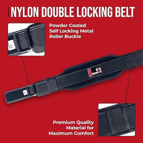 Miniatura 3 de Cinturón de levantamiento de pesas, cierre rápido, 5.5 pulgadas, soporte de espalda para hombres y mujeres, acolchado de espuma EVA de alta calidad,