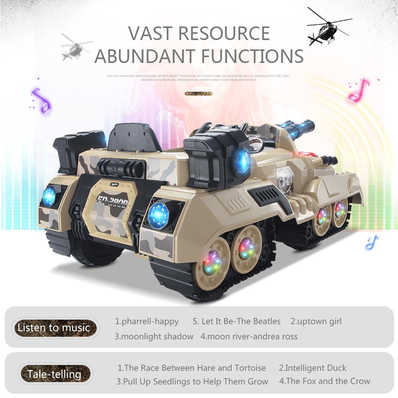 Char RC Militaire Avec Rotation 270° – Jouet Radiocommandé – Sons Réalistes – Camouflage/gris – Cadeau Pour Garçons