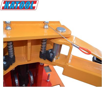 KATOOL 1100lbs 2 Post Car Lift Truck Clear Floor Hoist Manual Safety Releases on Both Sides Repair Tools for Shop and Home Garage