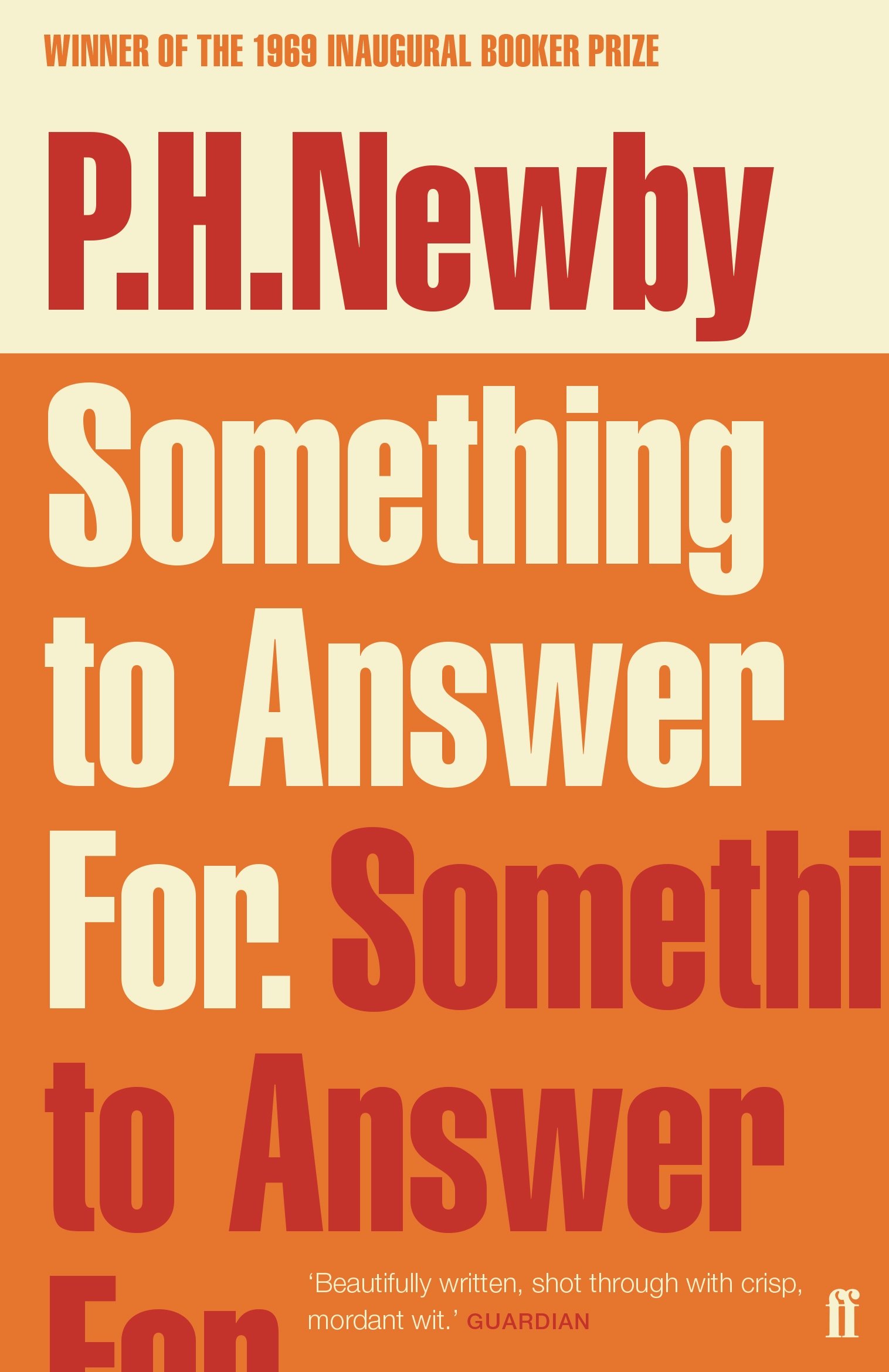 Something to Answer For: The First Man Booker Prize Winner
