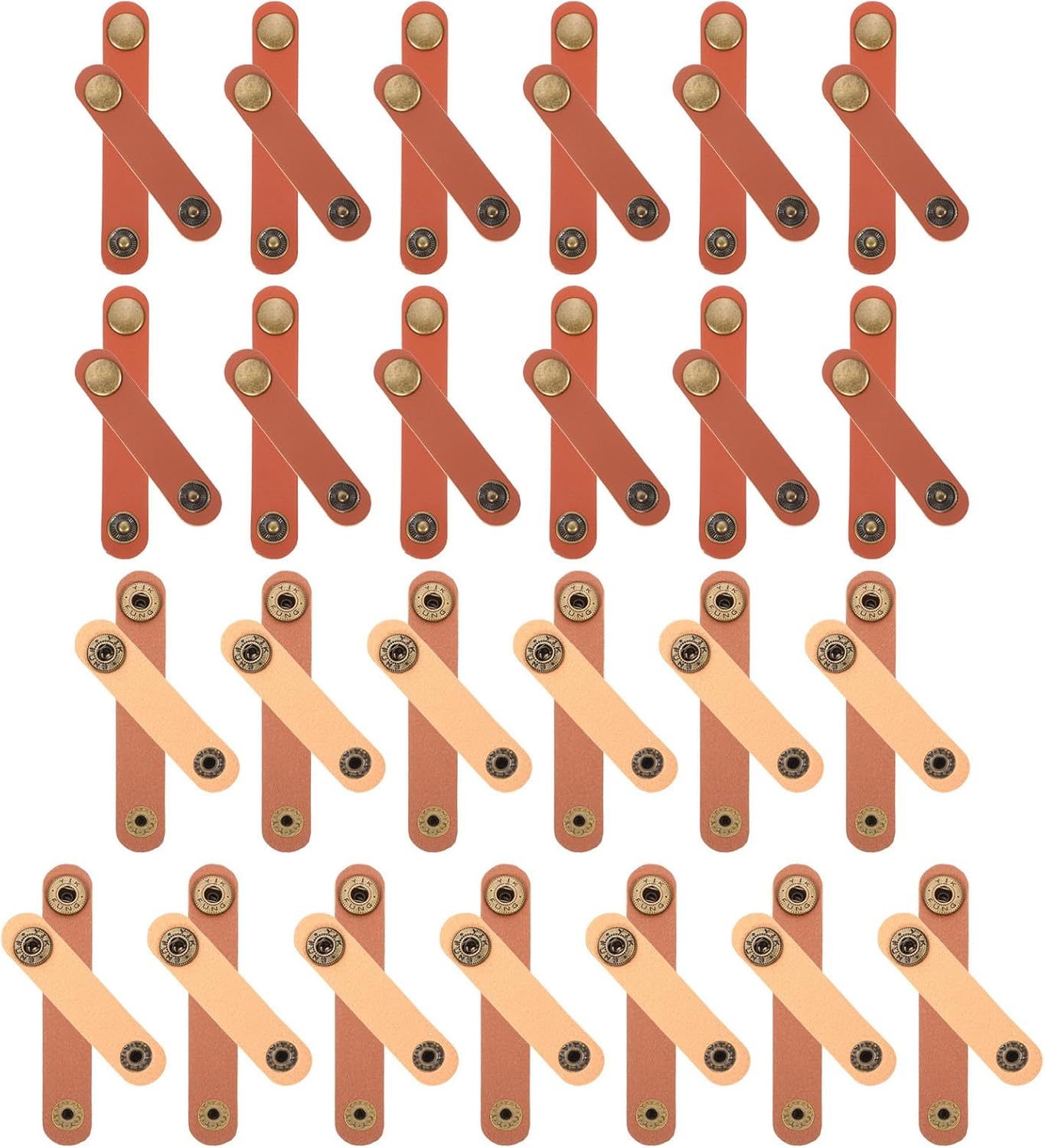 50pcs PU Cable Buckle Ties for Chargers and Camera USB Cables
