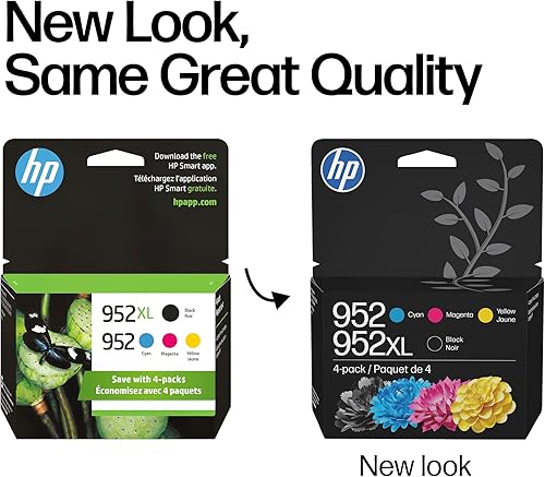 Miniatura 3 de HP Original 952 Cian, Magenta, Amarillo / 952XL Negro Cartuchos de tinta (paquete de 4) | Funciona con OfficeJet 8702 OfficeJet Pro 7700, 8210, 8700