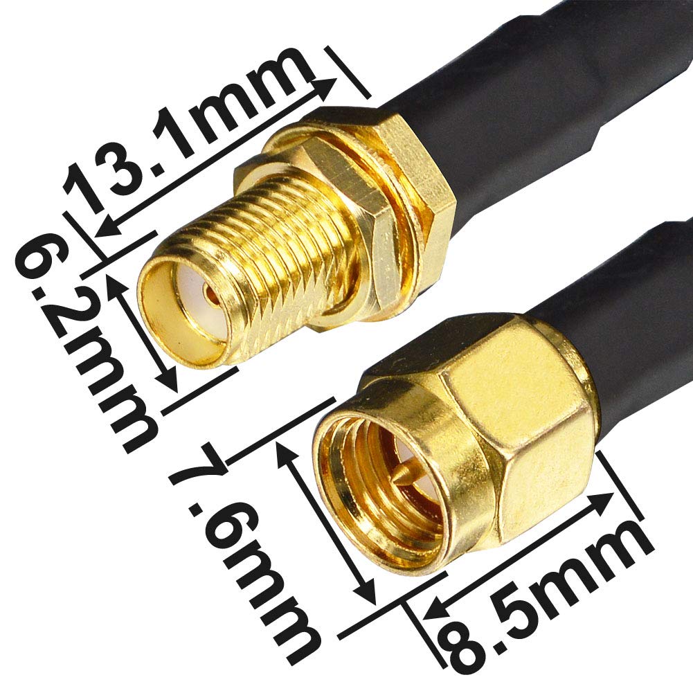Câble d'extension SMA Mâle à Femelle 15M RG58/U pour Modem 4G/LTE