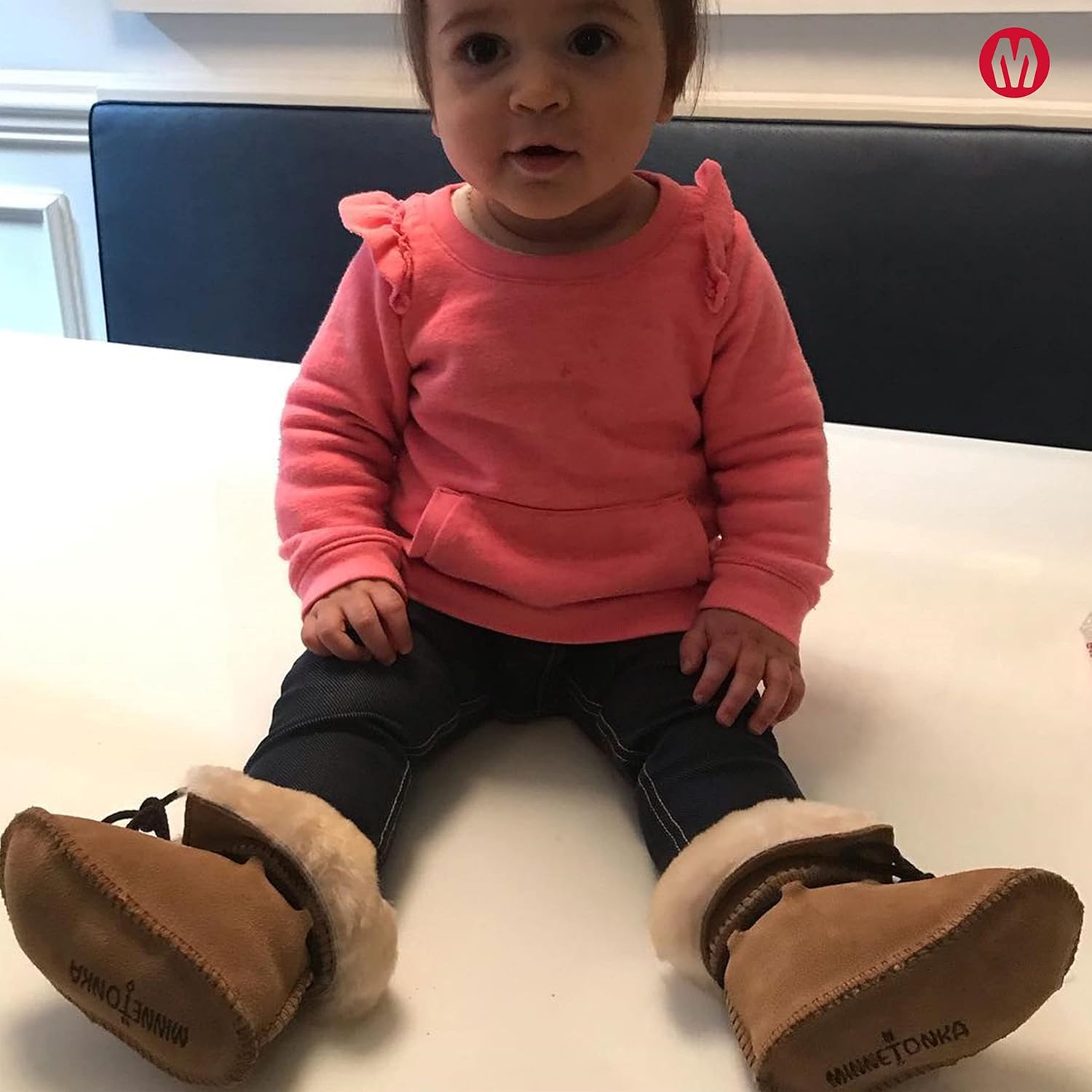 Minnetonka Sheepskin Bootie (Infant/Toddler)