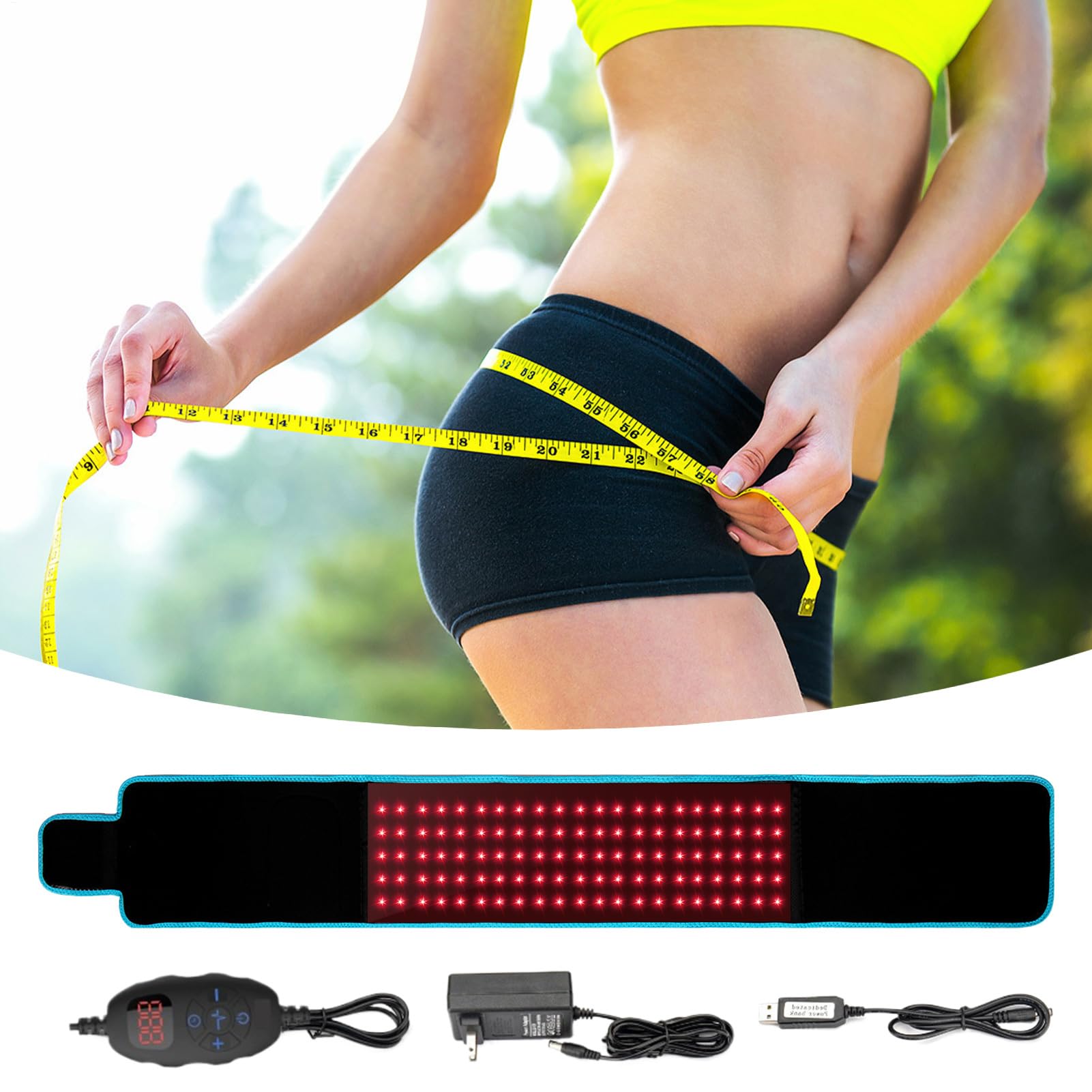 Cinturón Adelgazante | Quema-Grasa Abdominal,Dispositivo Ajustable Envolvente Reafirmante para Mujeres y Hombres Comodidad Cintura Espalda Hombro Casa Viaje