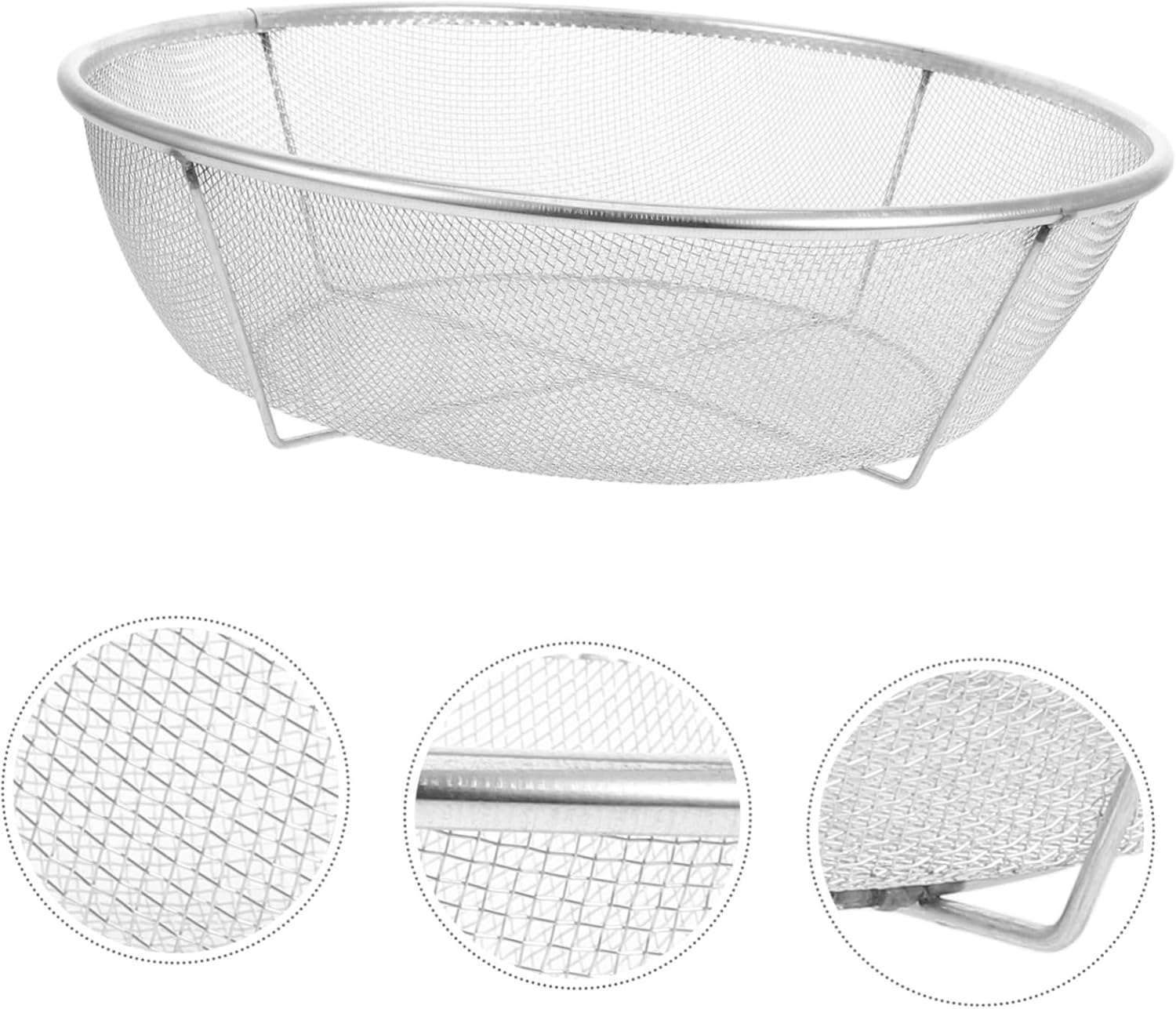 Soil Compost Sifter High Efficiency Filtration Mesh Sieve Versatile for Gardening Soil Collector No Burrs